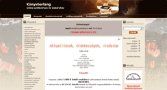Desktop Screenshot of konyvbarlang.hu